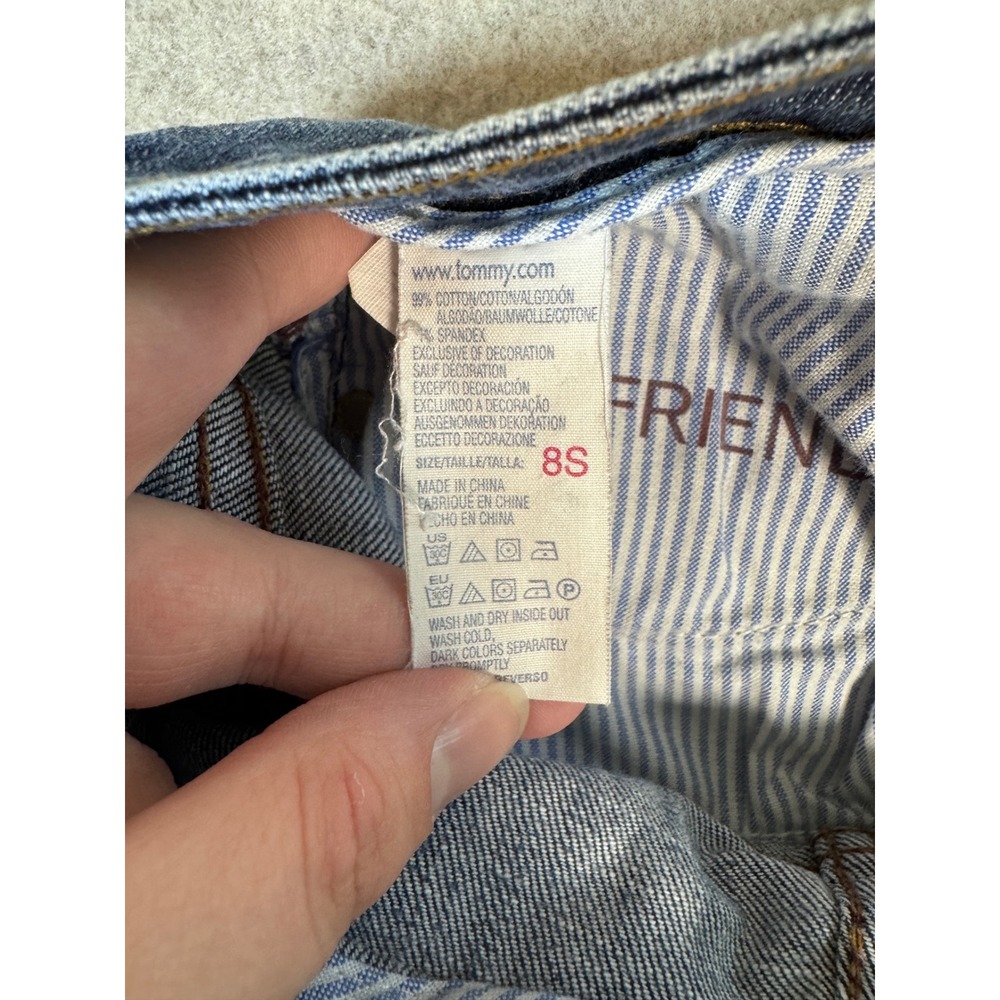 Tommy Hilfiger Boyfriend Jeans Womens 8S Blue Denim Flared Leg Casual - Picture 4 of 6